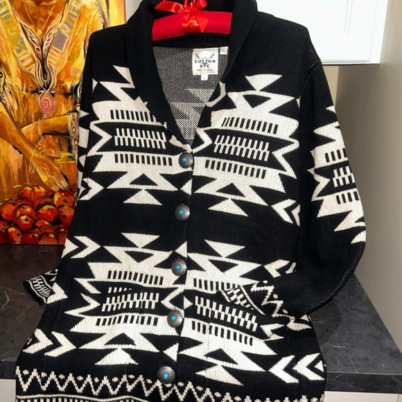 cotton rye outfitters Sweaters - NEW Cotton & Rye Outfitters NWT Southwestern Aztec Cardigan Sweater Size XL